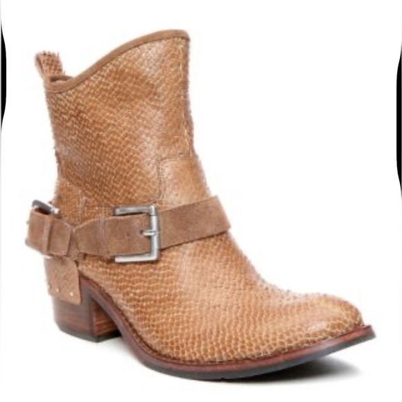 HOST PICK 🎉Donald J. Pliner Snakeskin Suede Buckle  Ankle Booties - Picture 2 of 8